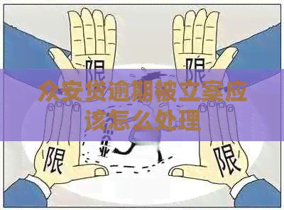 众安贷逾期被立案应该怎么处理