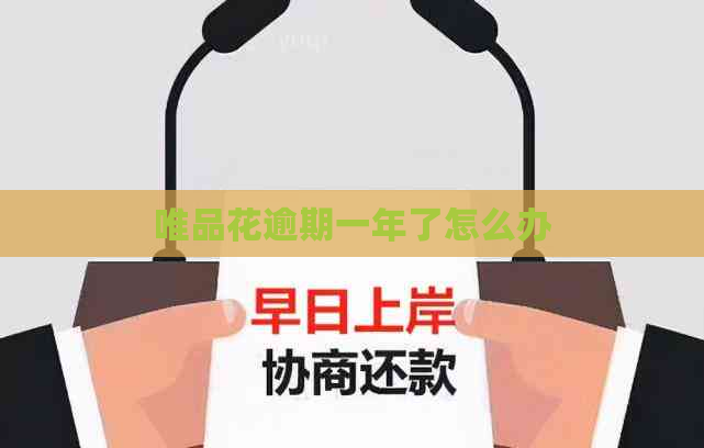 唯品花逾期一年了怎么办