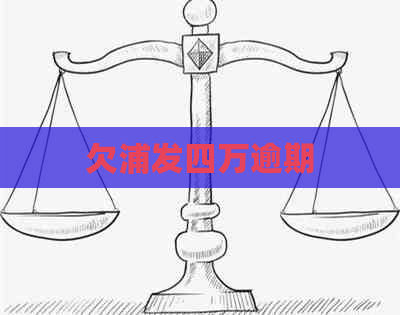 欠浦发四万逾期