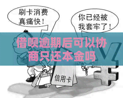 网贷逾期后可以协商只还本金吗