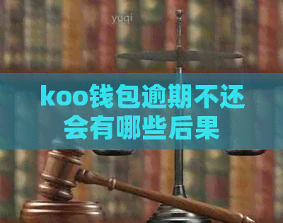 koo钱包逾期不还会有哪些后果
