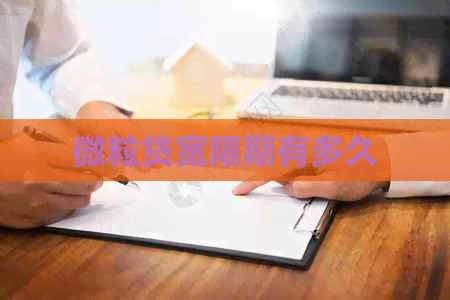 微粒贷宽限期有多久