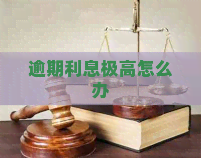 逾期利息极高怎么办