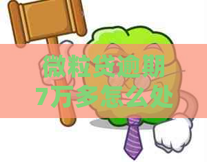 微粒贷逾期7万多怎么处理