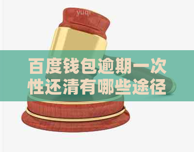 百度钱包逾期一次性还清有哪些途径