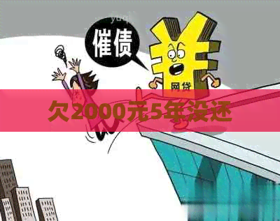 欠2000元5年没还