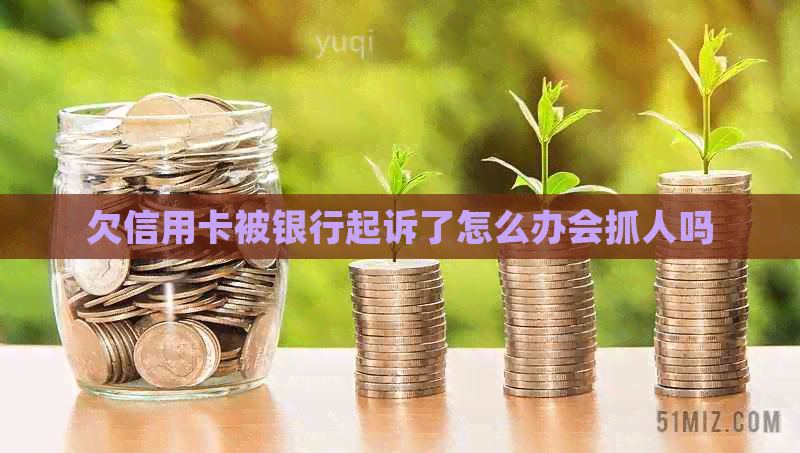 欠信用卡被银行起诉了怎么办会抓人吗