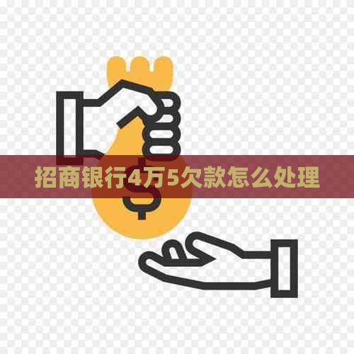 招商银行4万5欠款怎么处理