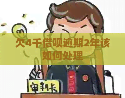 欠4千网贷逾期2年该如何处理