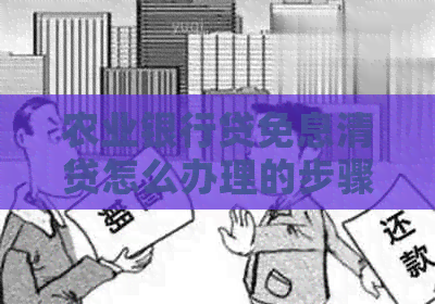 农业银行贷免息清贷怎么办理的步骤有哪些