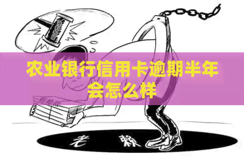 农业银行信用卡逾期半年会怎么样