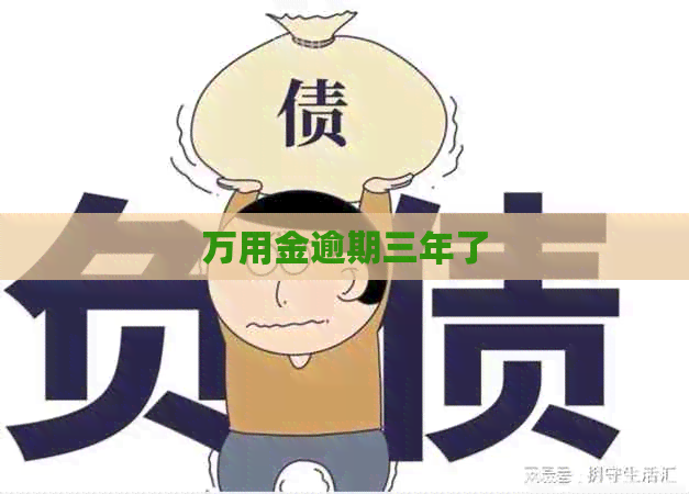 万用金逾期三年了