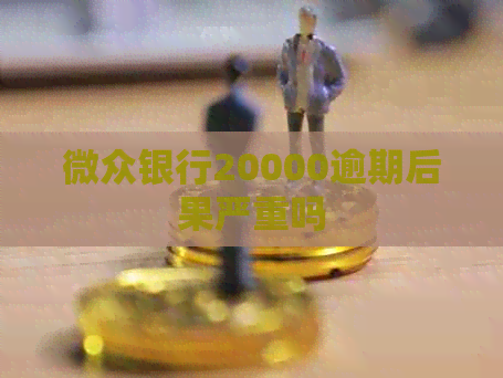 微众银行20000逾期后果严重吗