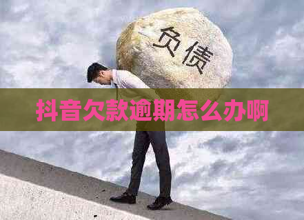 抖音欠款逾期怎么办啊