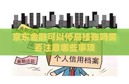 京东金融可以停息挂账吗需要注意哪些事项