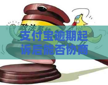 支付宝逾期起诉后能否协商还本金