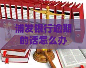 浦发银行逾期的话怎么办