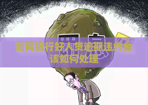 新网银行好人贷逾期违约金该如何处理