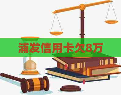 浦发信用卡欠8万