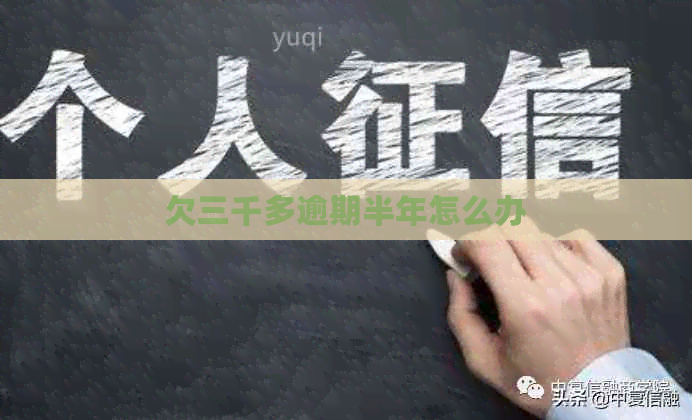 欠三千多逾期半年怎么办