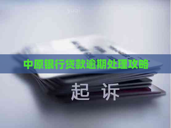 中原银行贷款逾期处理攻略