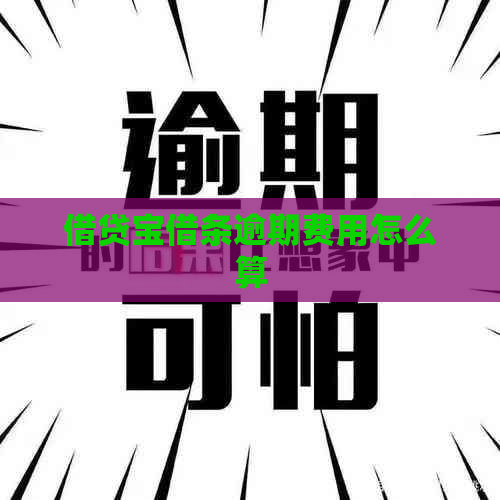 借贷宝借条逾期费用怎么算