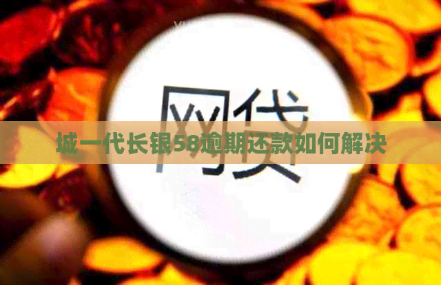 城一代长银58逾期还款如何解决