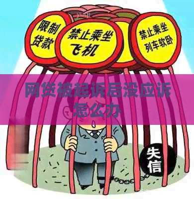 网贷被起诉后没应诉怎么办