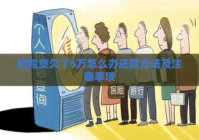 微粒贷欠了5万怎么办还款方法及注意事项