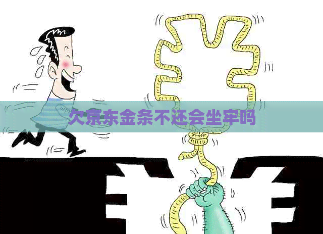 欠京东金条不还会坐牢吗