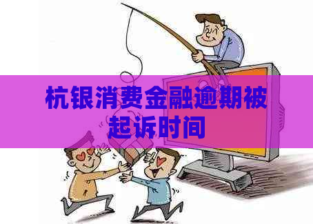 杭银消费金融逾期被起诉时间