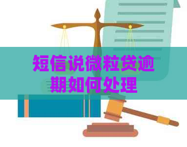 短信说微粒贷逾期如何处理