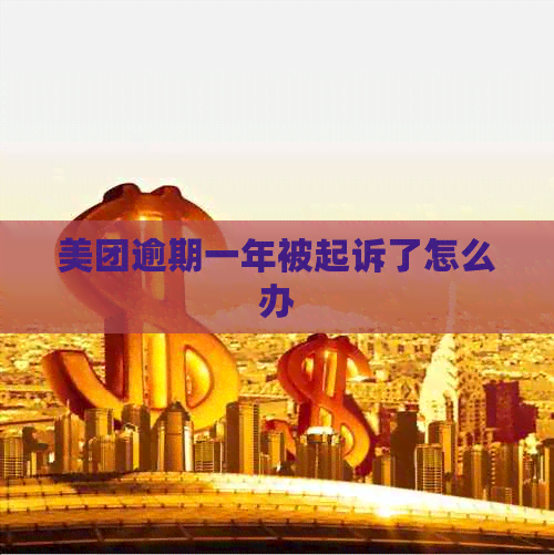 美团逾期一年被起诉了怎么办