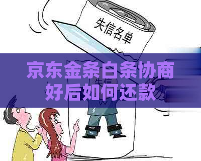 京东金条白条协商好后如何还款