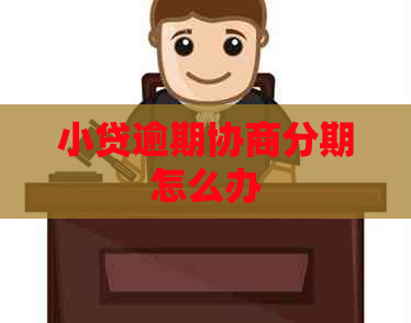 小贷逾期协商分期怎么办
