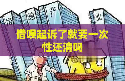 网贷起诉了就要一次性还清吗