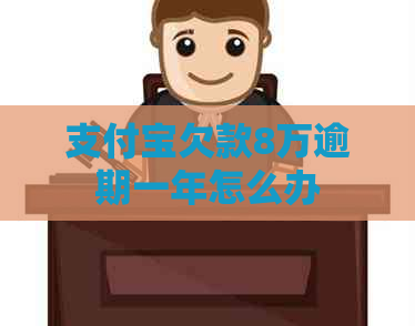 支付宝欠款8万逾期一年怎么办
