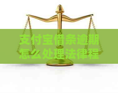 支付宝借条逾期怎么处理法律程序是什么