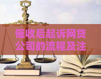 后起诉网贷公司的流程及注意事项