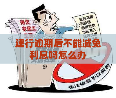 建行逾期后不能减免利息吗怎么办