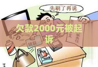 欠款2000元被起诉