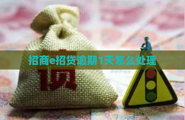招商e招贷逾期1天怎么处理