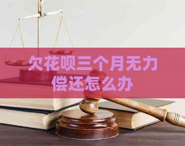 欠花呗三个月无力偿还怎么办