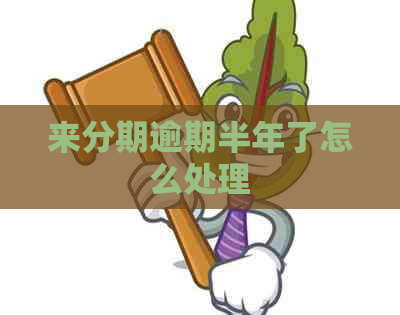 来分期逾期半年了怎么处理