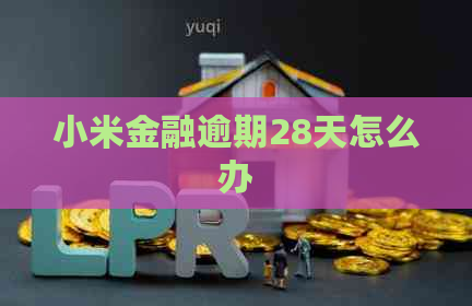 小米金融逾期28天怎么办