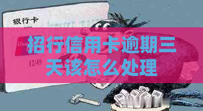 招行信用卡逾期三天该怎么处理