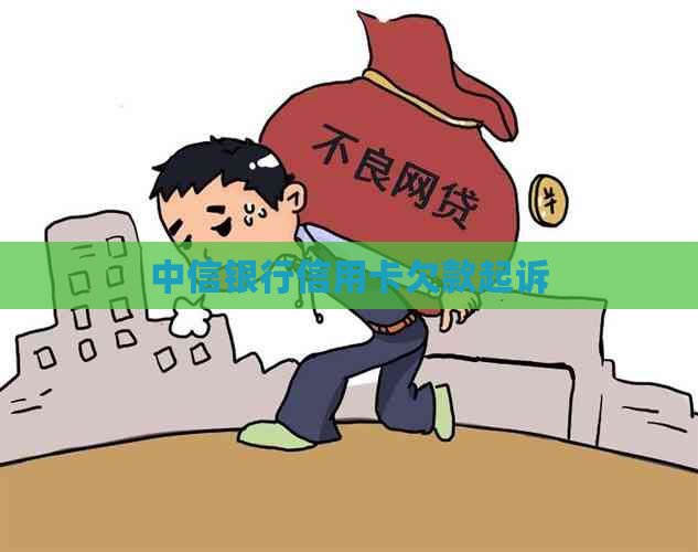 中信银行信用卡欠款起诉