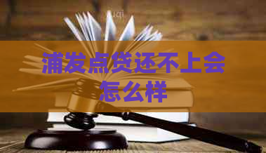 浦发点贷还不上会怎么样