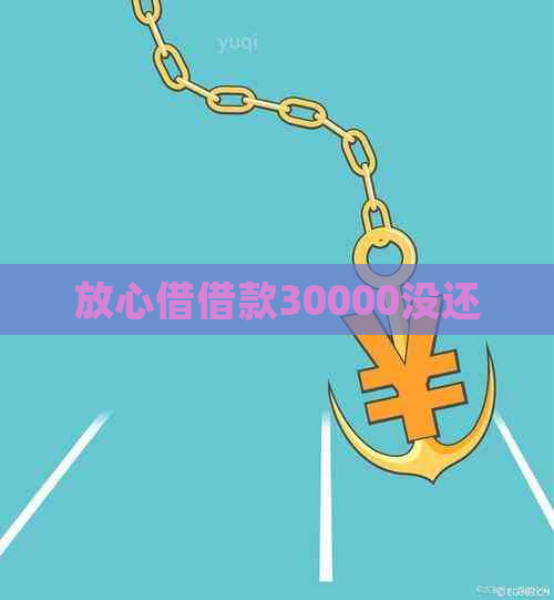 放心借借款30000没还