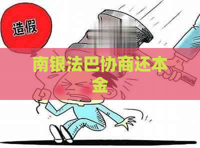 南银法巴协商还本金